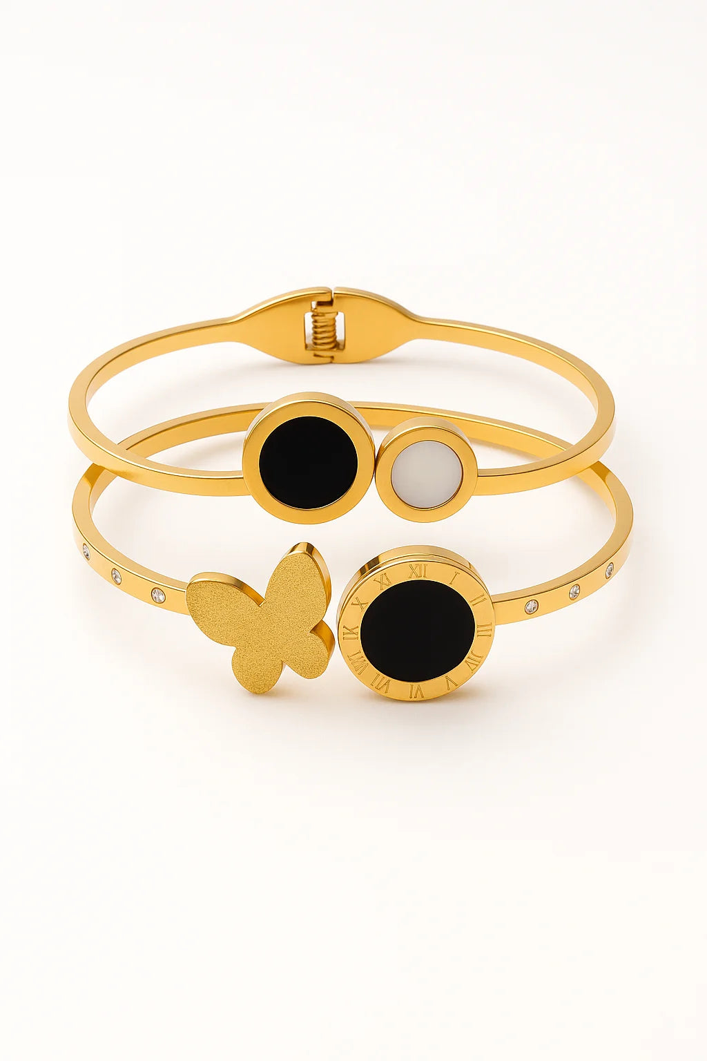 Roman Flower & Dual Stones Bracelets