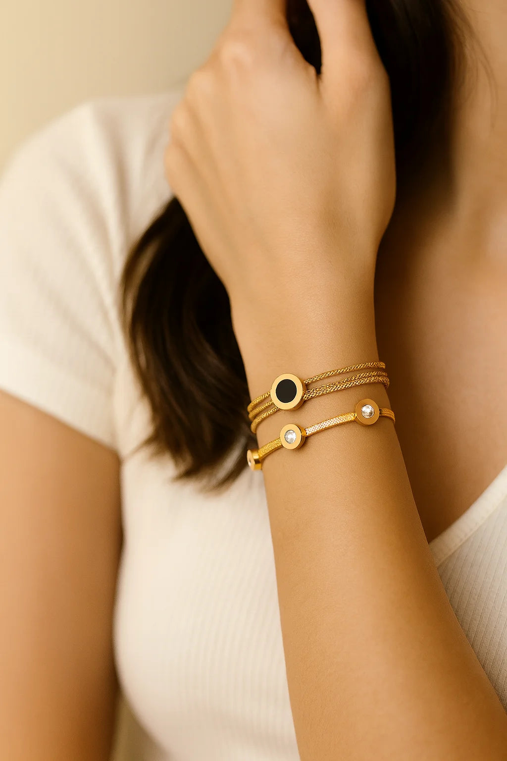 Roman Italic & 3 Chain Bracelets