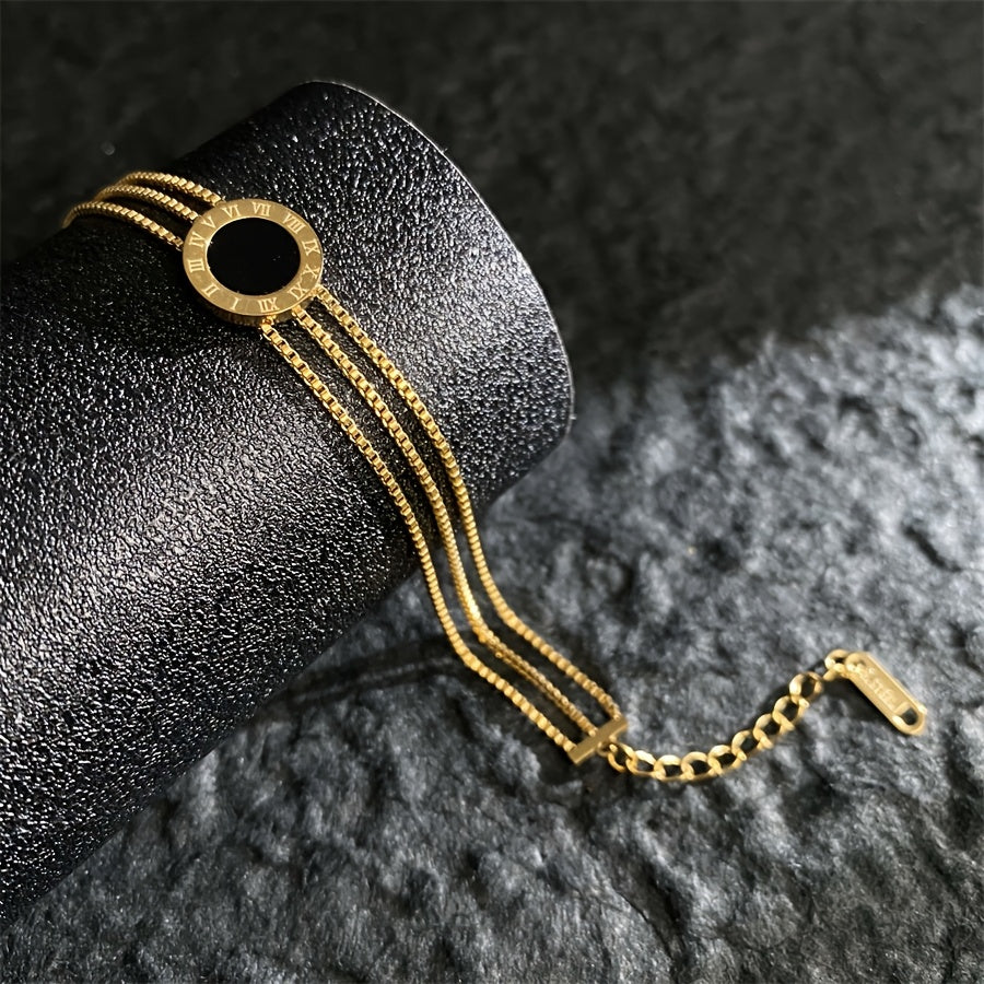Roman Italic & 3 Chain Bracelets