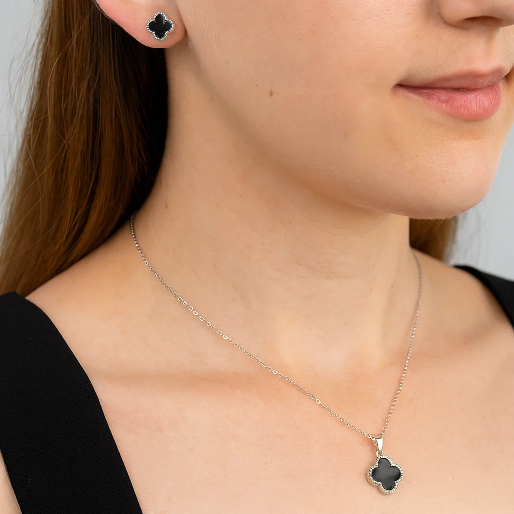 Clover Silver Necklace