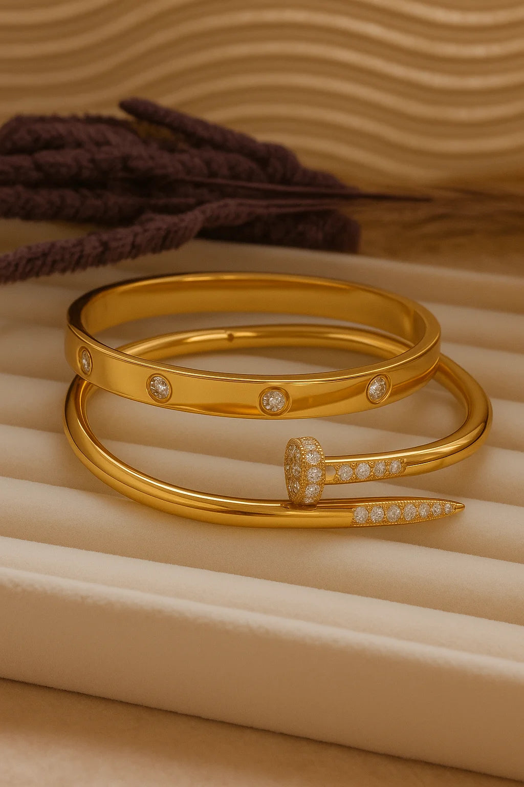 Love & Nail Stones Bracelets