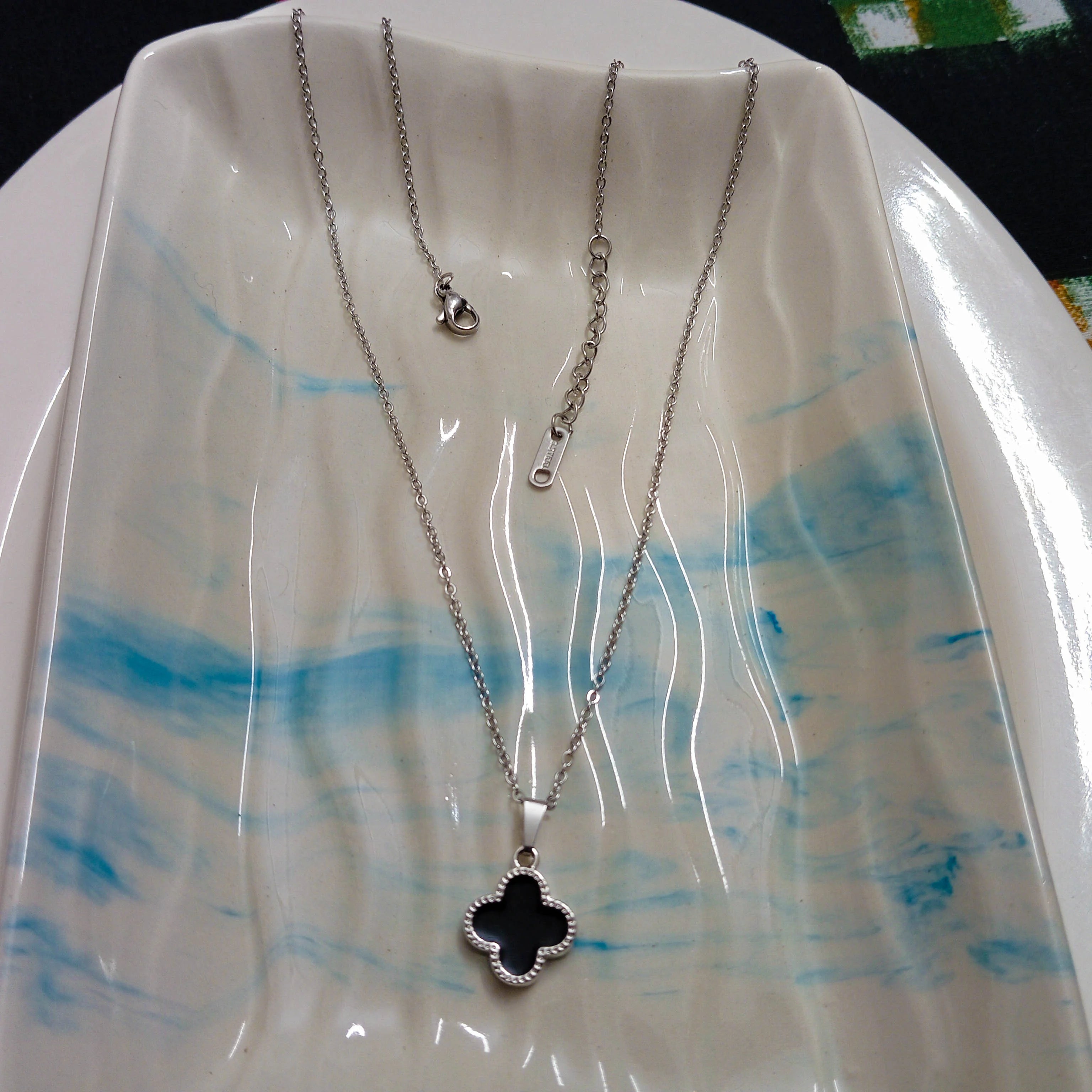 Clover Silver Necklace