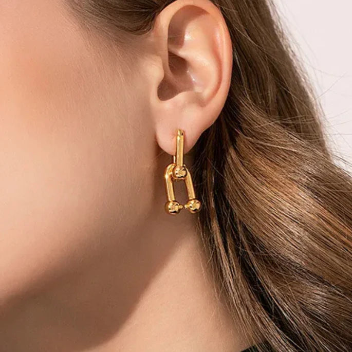 U Link Earrings