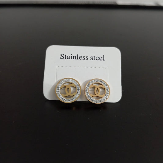Chanel Stone Studs
