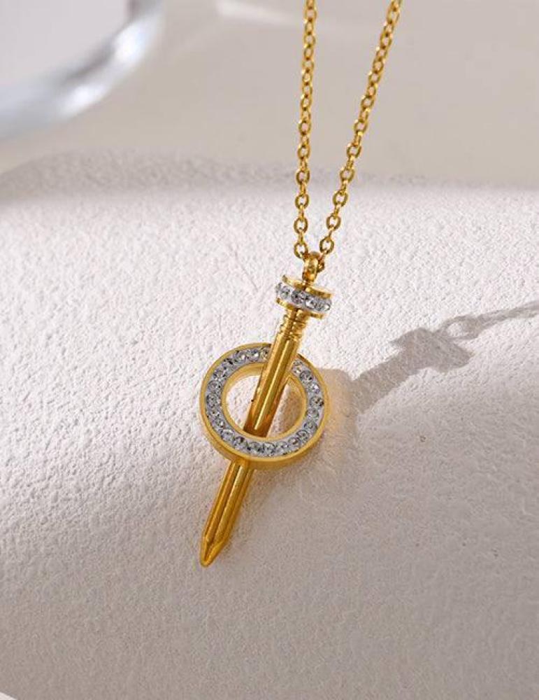 Crystal Nail Necklace